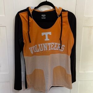 University of Tennessee Orange Black Power T Women’s Hoodie T-Shirt Long Sleeve